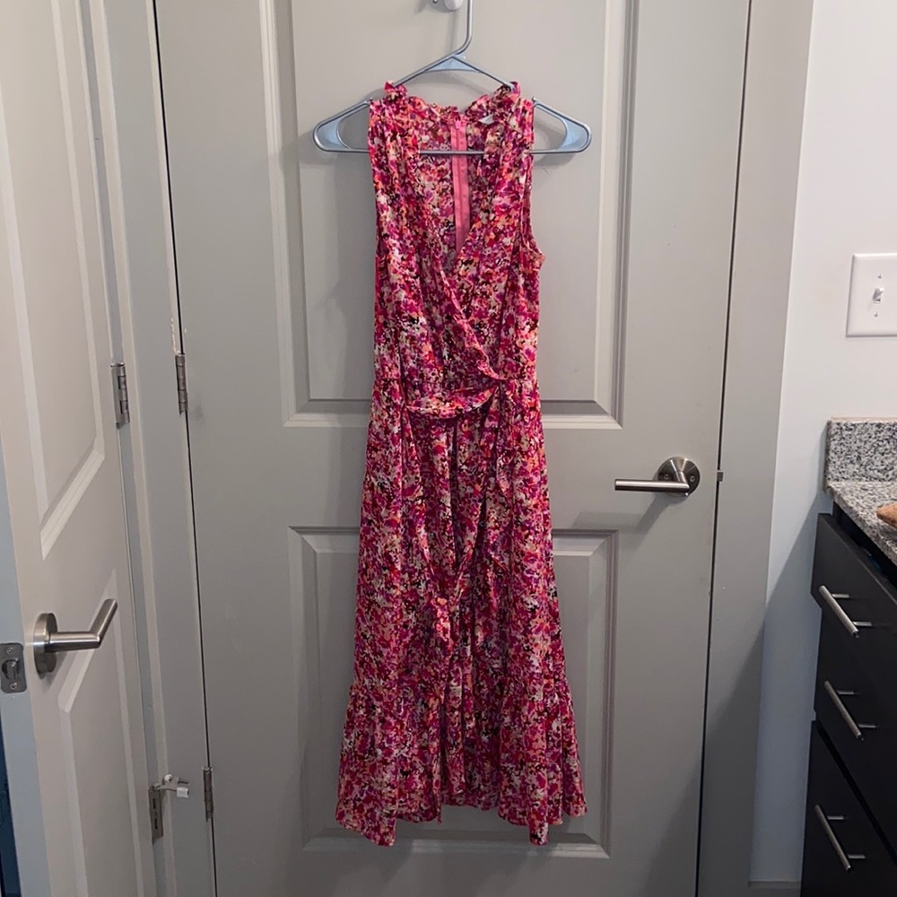 London Times Floral MIDI Dress